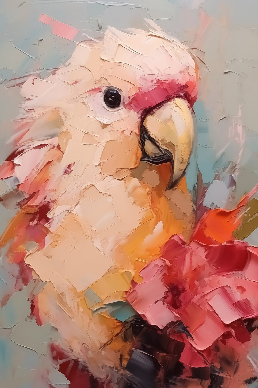 Peinture d'un perroquet