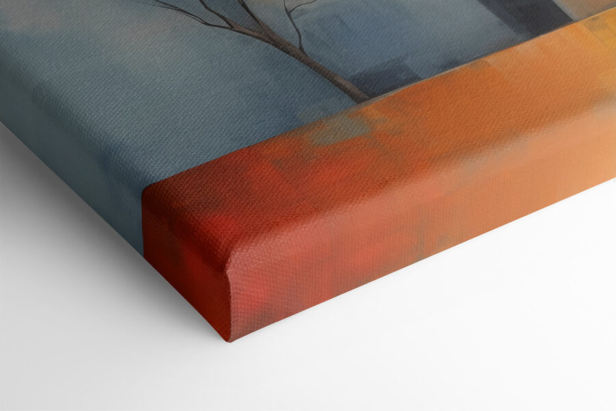 Peinture d'un groupe de bâtiments