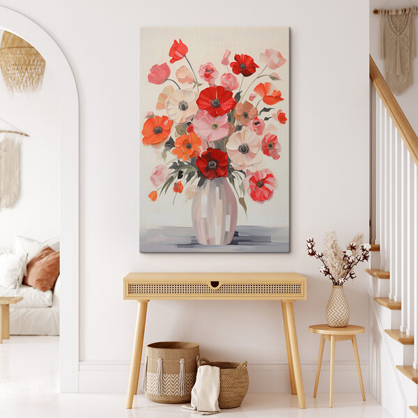 Peinture de fleurs dans un vase Peinture de fleurs dans un vase