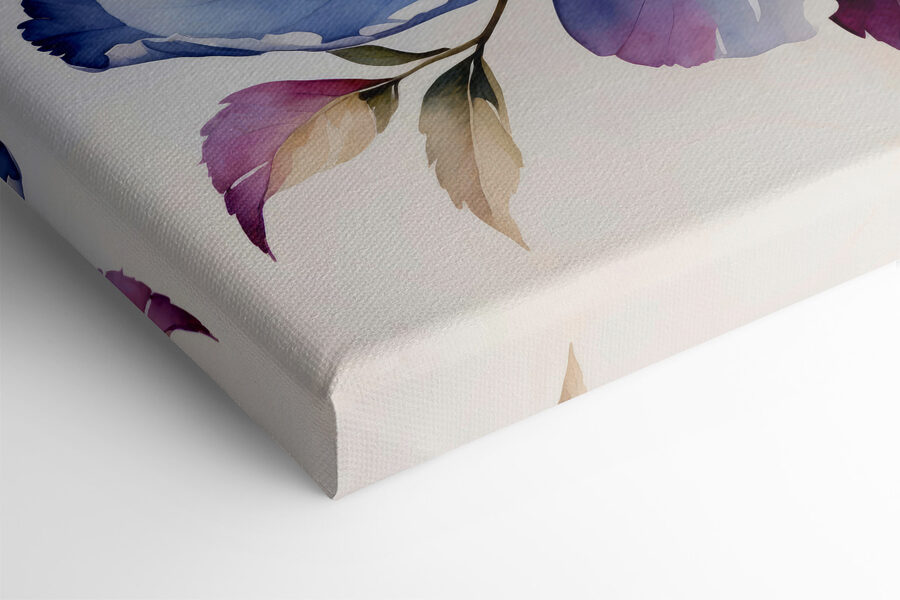 Tableaux Peinture de fleurs sur fond blanc – Image 4