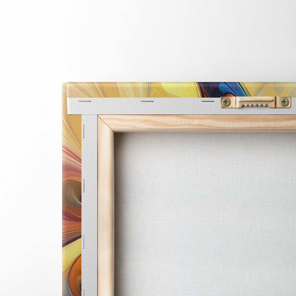 Colorful butterfly with a swirly pattern