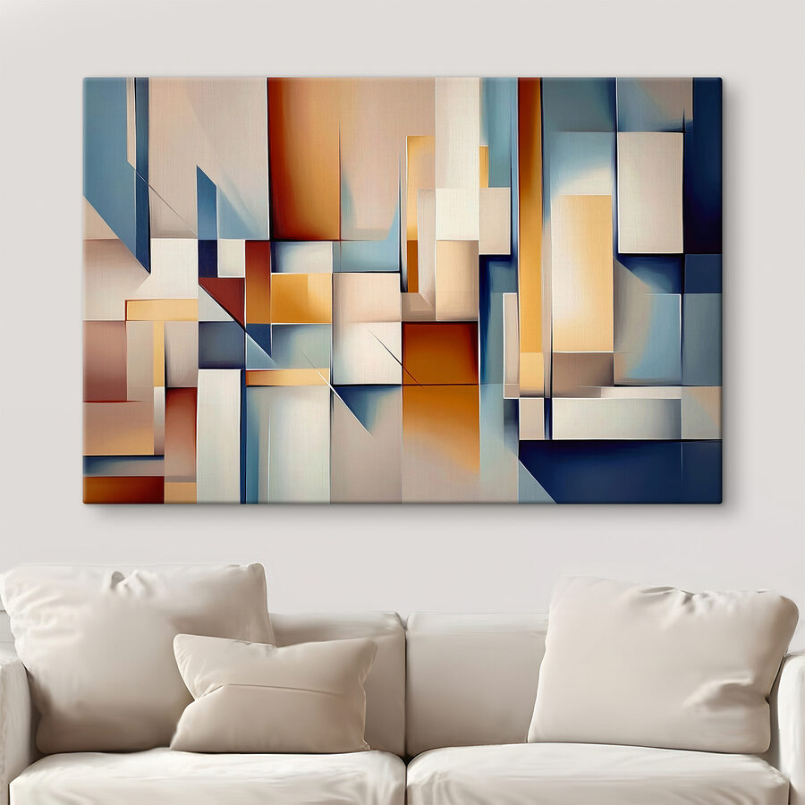 Pièce d'art colorée