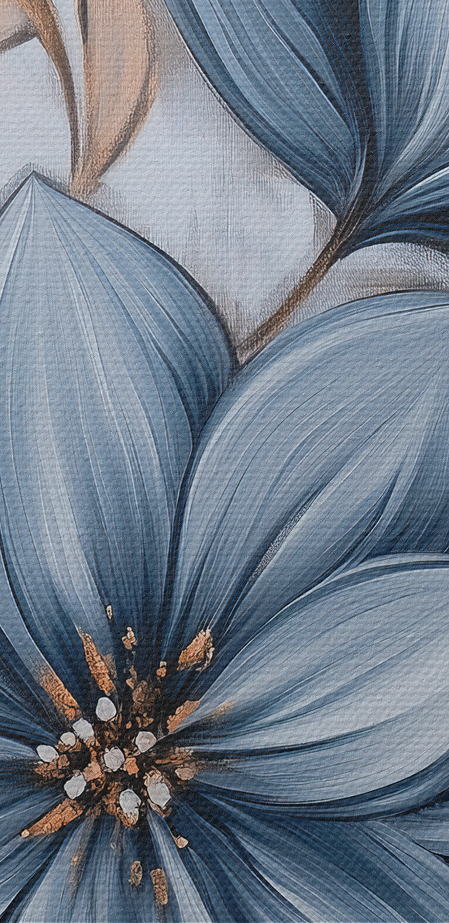 Peinture de fleurs et de feuilles
