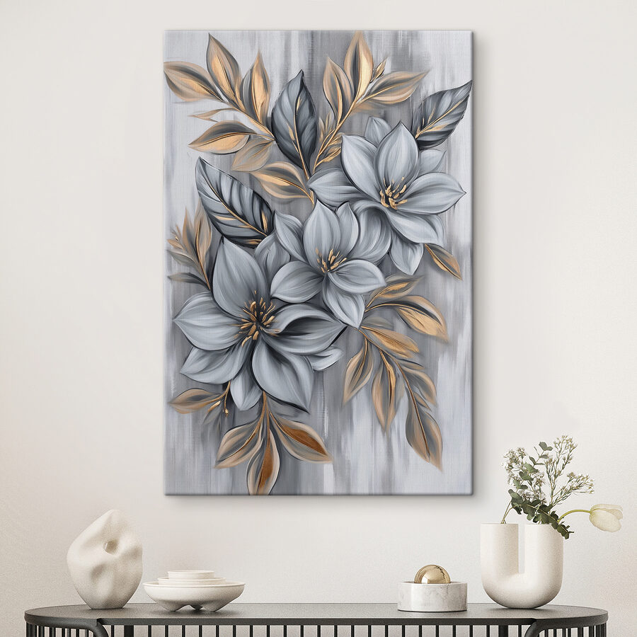 Tableaux Peinture de fleurs et de feuilles