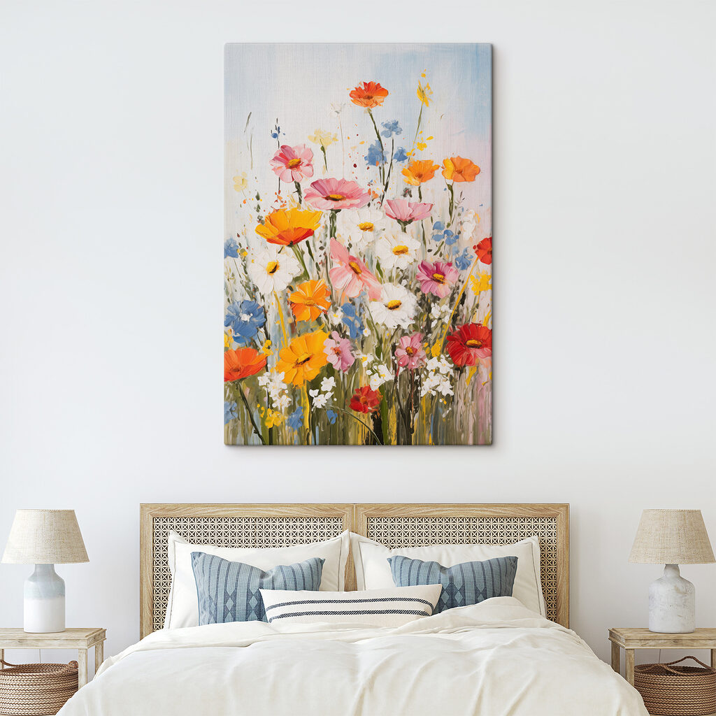 Colorful blooms brighten up the scene Colorful blooms brighten up the scene