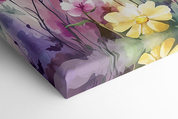 Peinture de fleurs dans un champ Peinture de fleurs dans un champ