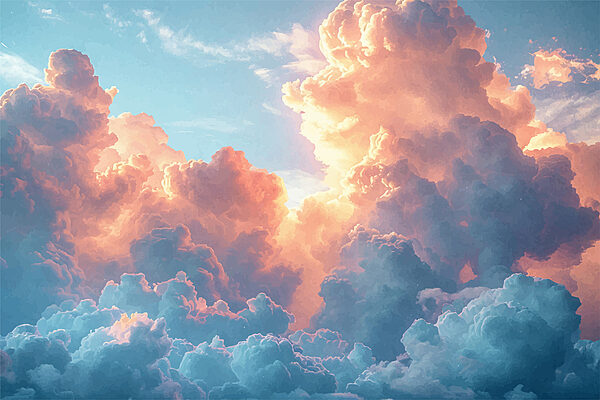 Ciel bleu avec nuages Ciel bleu avec nuages