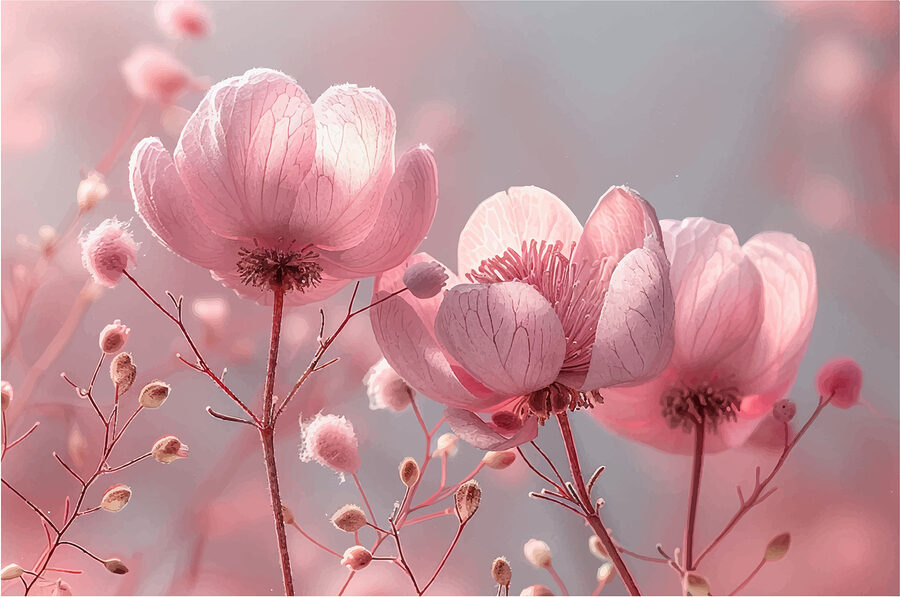 Gros plan sur des fleurs Gros plan sur des fleurs