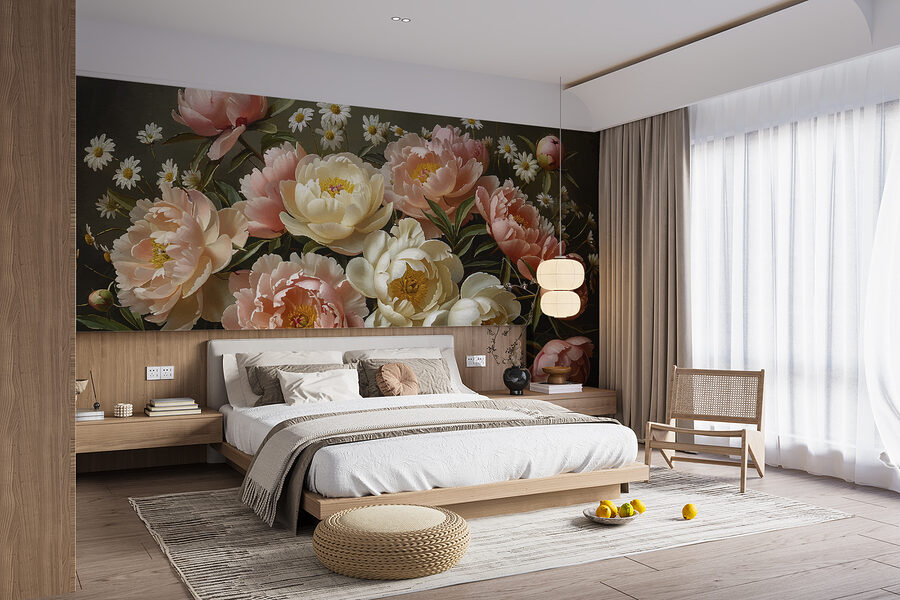 Bouquet de fleurs roses et blanches Bouquet de fleurs roses et blanches