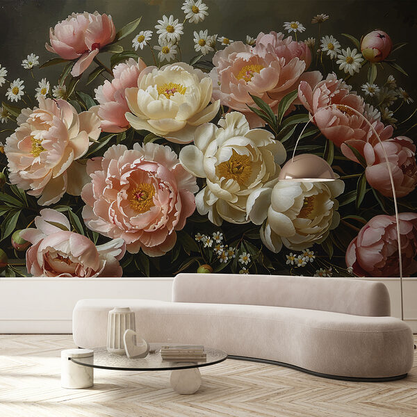 Bouquet de fleurs roses et blanches Bouquet de fleurs roses et blanches