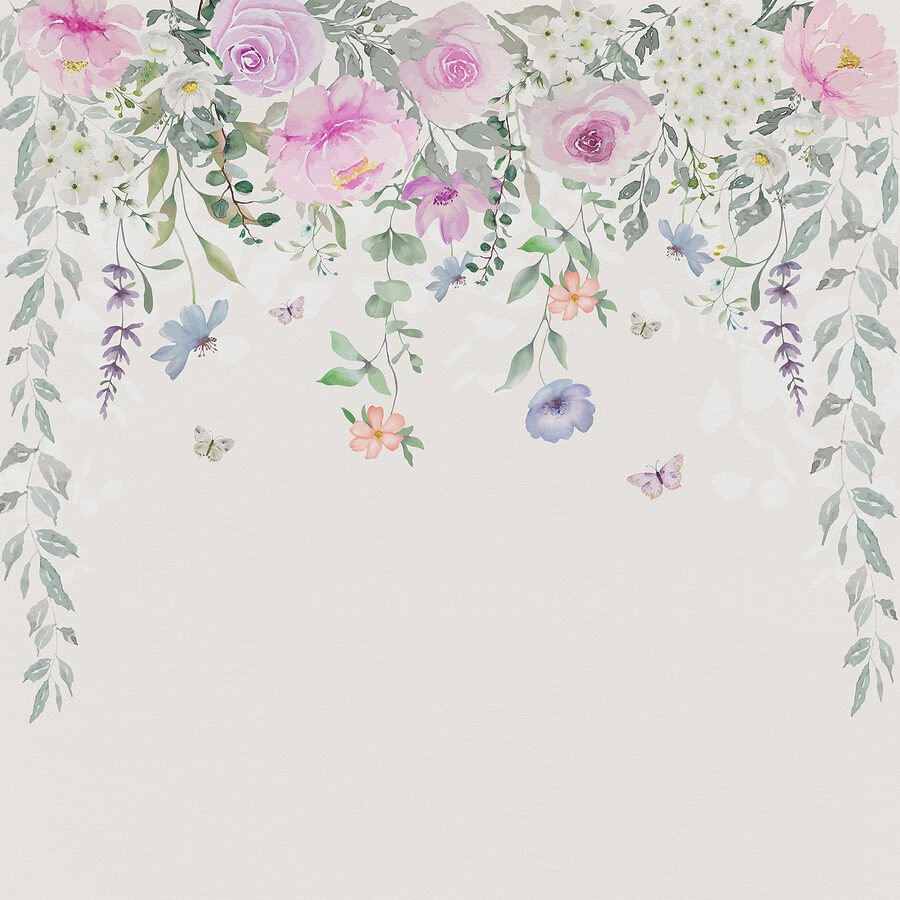 Peinture de fleurs et de papillons Peinture de fleurs et de papillons