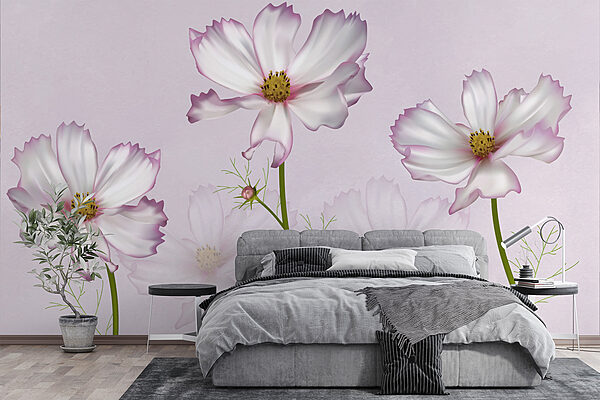 Groupe de fleurs blanches Groupe de fleurs blanches