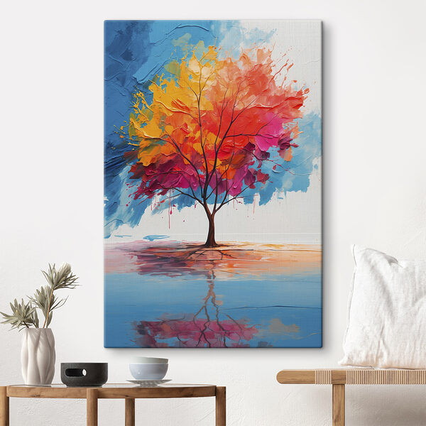 Peinture d'un arbre coloré Peinture d'un arbre coloré