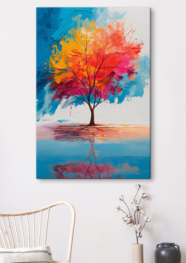 Peinture d'un arbre coloré Peinture d'un arbre coloré