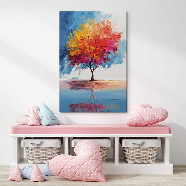 Peinture d'un arbre coloré Peinture d'un arbre coloré