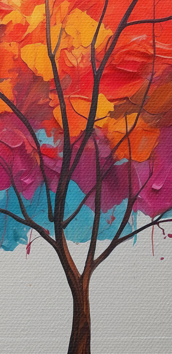 Peinture d'un arbre coloré Peinture d'un arbre coloré