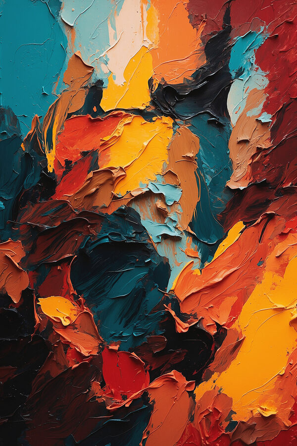 Gros plan sur une peinture Gros plan sur une peinture