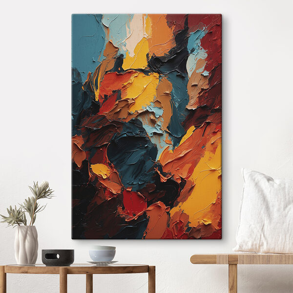 Gros plan sur une peinture Gros plan sur une peinture