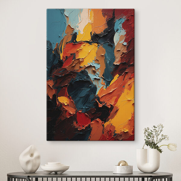Gros plan sur une peinture Gros plan sur une peinture