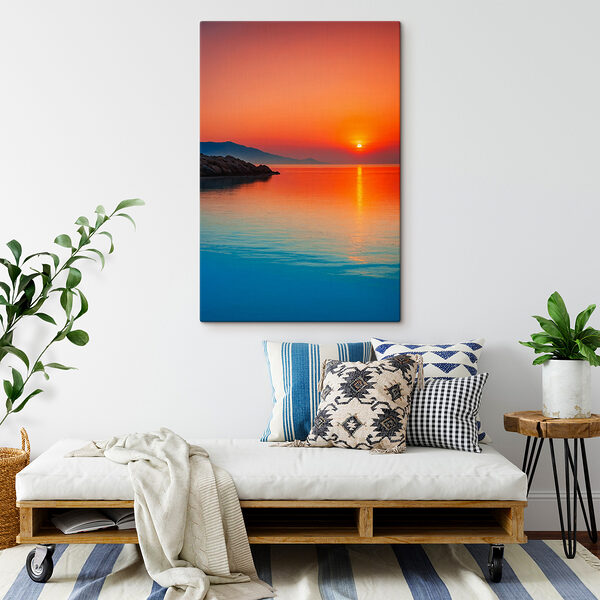 Coucher de soleil sur une étendue d'eau Coucher de soleil sur une étendue d'eau