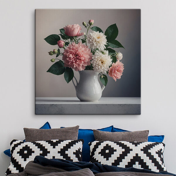 Tableaux Vase de fleurs sur une table (UGS : s40472) Tableaux Tableaux Vase de fleurs sur une table (UGS : s40472)