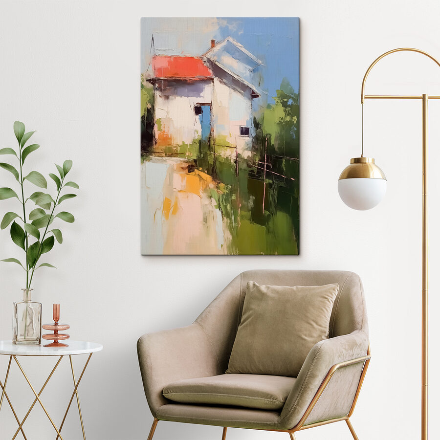 Peinture d'une maison