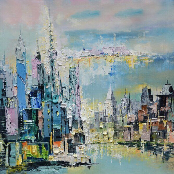 Peinture d'une ville Peinture d'une ville