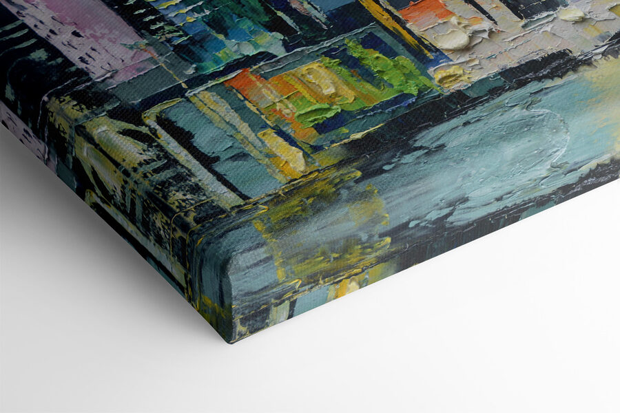 Peinture d'une ville