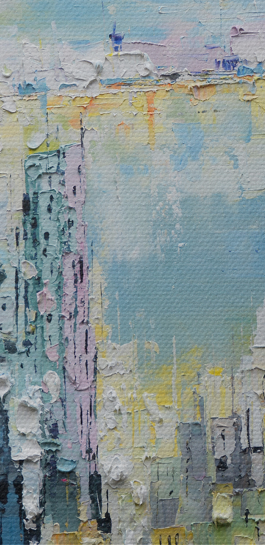 Peinture d'une ville