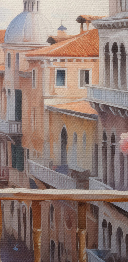 View of a city from a balcony