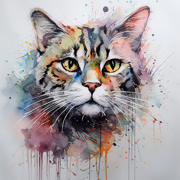 Peinture d'un chat Peinture d'un chat