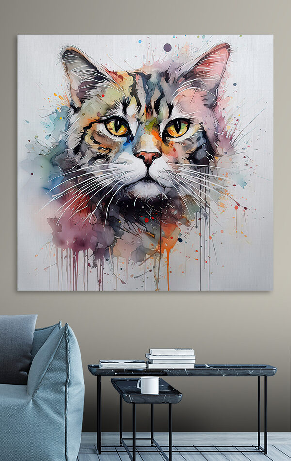 Peinture d'un chat Peinture d'un chat