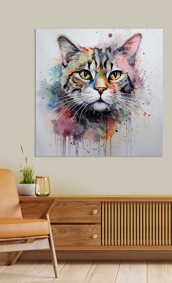 Peinture d'un chat Peinture d'un chat