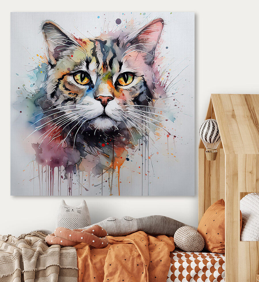 Peinture d'un chat Peinture d'un chat