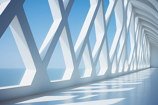 Mur blanc avec de nombreuses fenêtres Mur blanc avec de nombreuses fenêtres