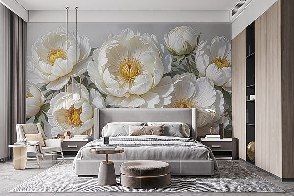 Groupe de fleurs blanches Groupe de fleurs blanches