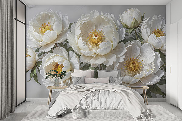 Groupe de fleurs blanches Groupe de fleurs blanches