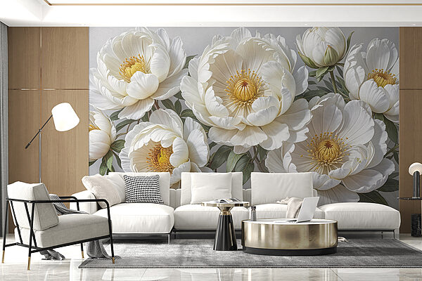 Groupe de fleurs blanches Groupe de fleurs blanches