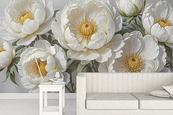 Groupe de fleurs blanches Groupe de fleurs blanches