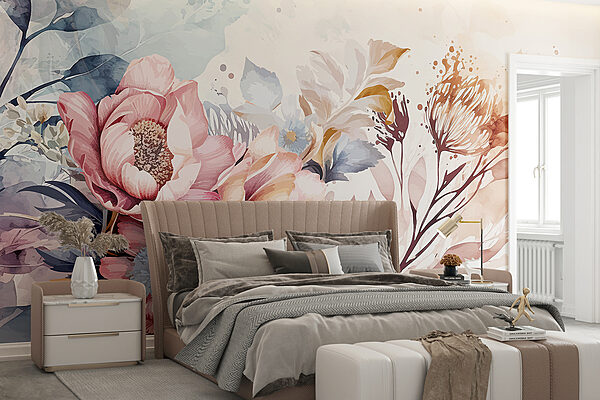 Peinture de fleurs et de feuilles Peinture de fleurs et de feuilles