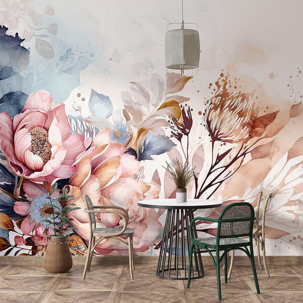 Peinture de fleurs et de feuilles Peinture de fleurs et de feuilles