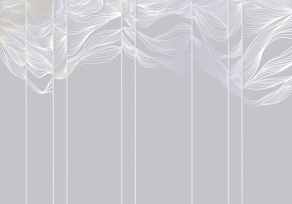 Dessin au trait blanc et violet Dessin au trait blanc et violet