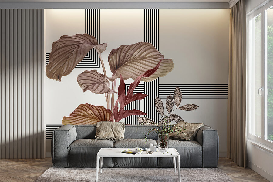 Plante à feuilles brunes