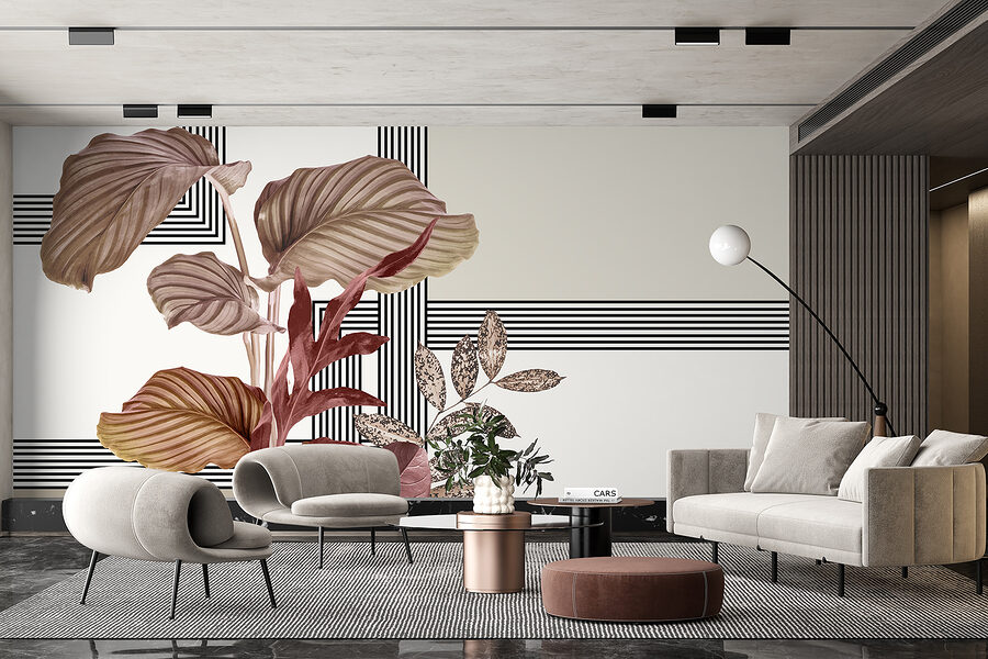 Plante à feuilles brunes