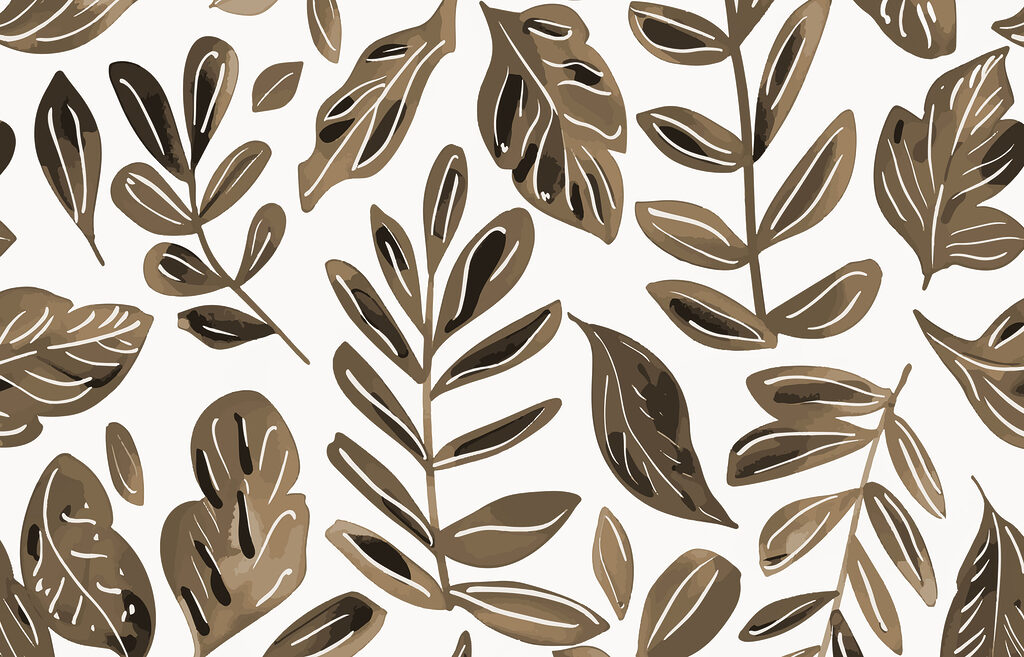 Motif de feuilles brunes Motif de feuilles brunes
