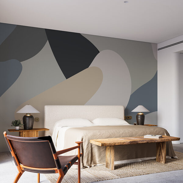 Motif coloré avec lignes courbes Motif coloré avec lignes courbes