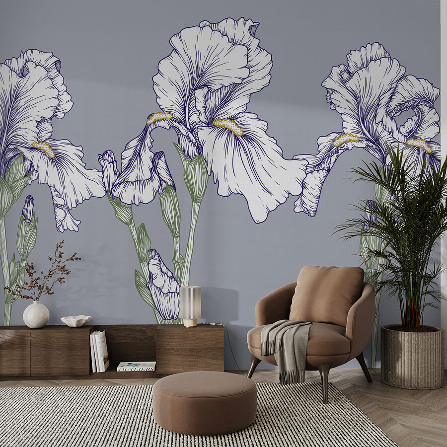 Groupe de fleurs blanches