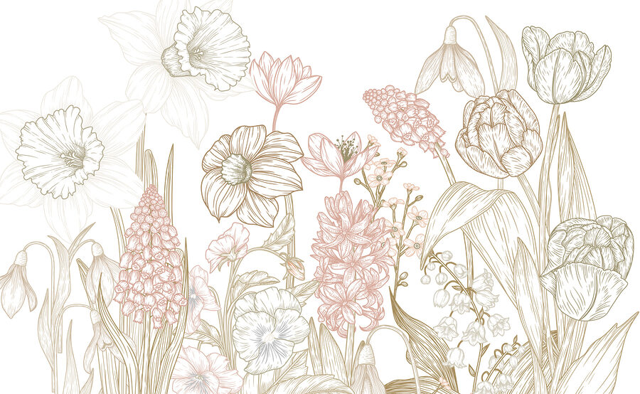Dessin de fleurs et de plantes