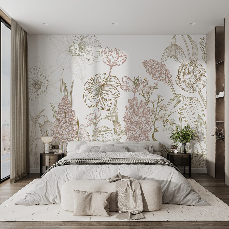 Dessin de fleurs et de plantes