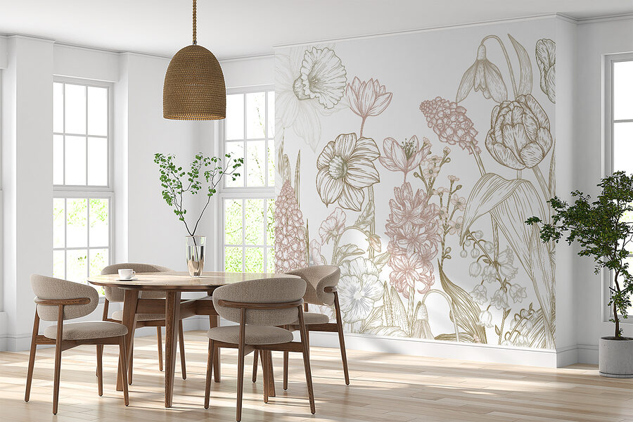 Dessin de fleurs et de plantes